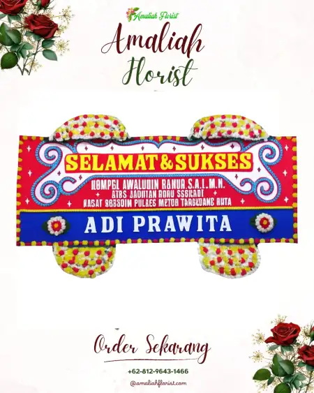 Papan Bunga Ucapan Selamat Sawarna
